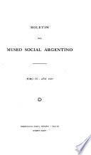 Boletín del Museo Social Argentino