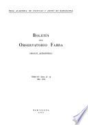 Boletín del Observatorio Fabra