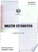 Boletín Estadistico. 2nd Epoca