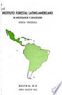 Boletín - Instituto Forestal Latino-Americano de Investigación y Capacitación