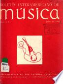Boletín interamericano de música