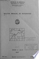 Boletín mensual de estadística