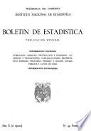 Boletín mensual de estadística