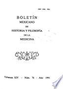 Boletín mexicano de historia y filosofía de la medicina