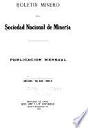 Boletín minero de la Sociedad Nacional de Minería