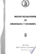 Boletín nicaragüense de bibliografía y documentación