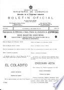 Boletín oficial de la Oficina Nacional de Invenciones, Información Técnica y Marcas