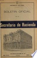 Boletin oficial de la Secretaría de Hacienda