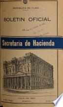 Boletin oficial de la Secretaría de Hacienda
