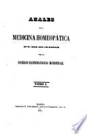 Boletín oficial de la Sociedad Hahnemanniana matritense