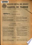 Boletín oficial del estado: Gaceta de Madrid