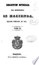 Boletín oficial del Ministerio de Hacienda