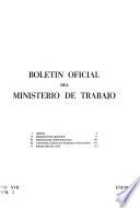 Boletin oficial del Ministerio de Trabajo