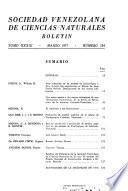 Boletín - Sociedad Venezolana de Ciencias Naturales