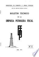 Boletín técnico de la Empresa Petrolera Fiscal