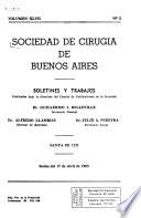 Boletines y trabajos - Sociedad de Cirugía de Buenos Aires