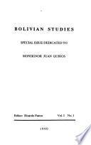 Bolivian studies