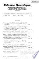 Bollettino malacologico