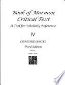 Book of Mormon Critical Text, 3rd ed., vol 4: Concordances