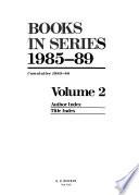Books in Series, 1876-1949