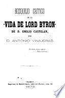 Bosquejo crítico de la Vida de Lord Byron de D. Emilio Castelar