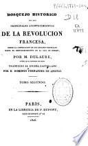 Bosquejo de los principales acontecimientos de la Revolución Francesa