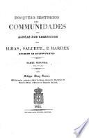 Bosquejo historico das communidades das aldêas dos concelhos das ilhas Salcete, e Bardez, etc