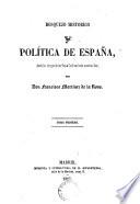 Bosquejo histórico de la política de España