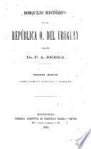 Bosquejo histórico de la República O[riental] del Uruguay