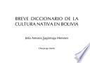 Breve diccionario de la cultura nativa en Bolivia