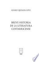 Breve historia de la literatura costarricense