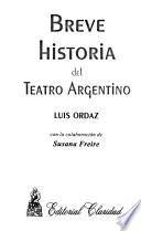 Breve historia del teatro argentino