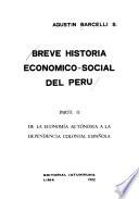 Breve historia económico-social del Perú