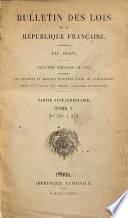 Bulletin des lois de la République française