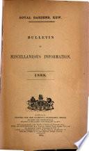 Bulletin of Miscellaneous Information