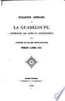 Bulletin officiel de la Guadeloupe