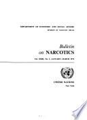 Bulletin on Narcotics