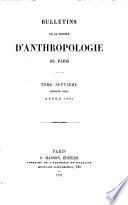 Bulletins de la Société d'Anthropologie de Paris