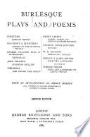 Burlesque Plays and Poems ...