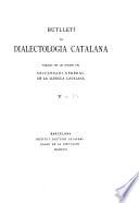 Butlletí de dialectologia catalana