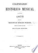 Calendario histórico musical para el año de 1873