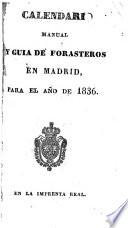 Calendario manual y guía de forasteros en Madrid