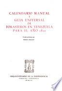 Calendario manual y guía universal de forasteros en Venezuela para el año 1810