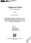 Calepino de Motul