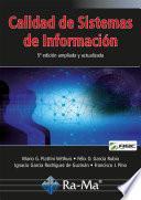 Calidad de Sistemas de Información. 5ª edición ampliada y actualizada