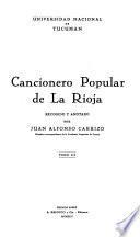 Cancionero popular de La Rioja