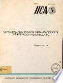 Capacidad Adaptativa en Organizaciones de Investigacion Agropecuaria