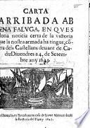 Carta arribada ab una faluga, en ques dona noticia certa de la victoria que la nostra [i.e. the French] armada ha tingut, cõtra dels Castellans devant de Cadiz, Diuendres a 4 de Setembre any 1643
