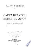 Carta de Moscú sobre el amor