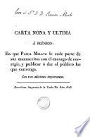 Carta nona y ultima á Irénico